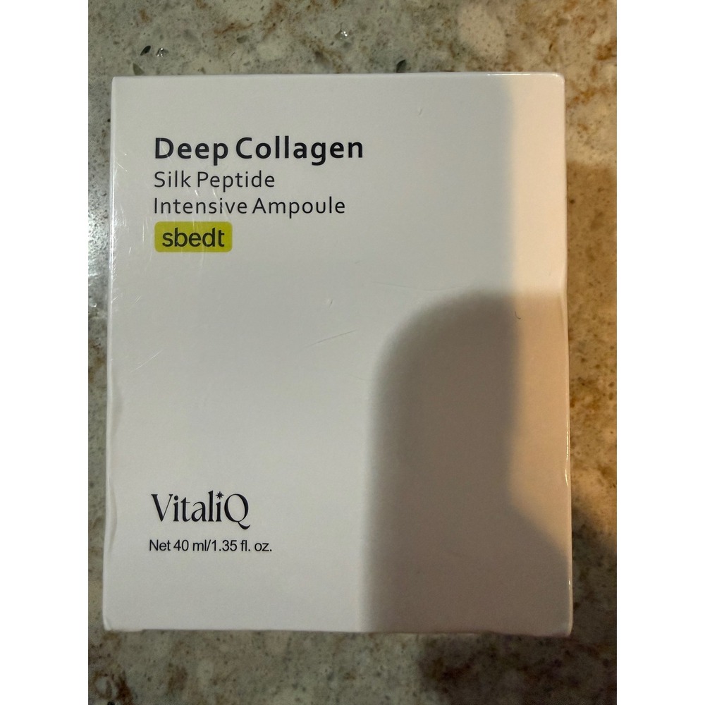 VitaliQ Deep Collagen Silk Peptide Intensive Ampoule 40ml 1.35oz K-Beauty Serum